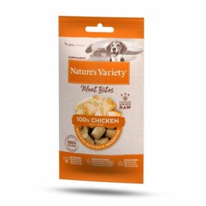 nature's variety freeze dried meat bites dog treats chicken